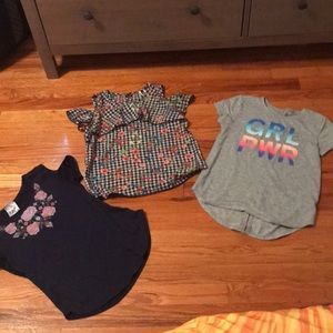 Bundle of 3  beautiful girls shirts